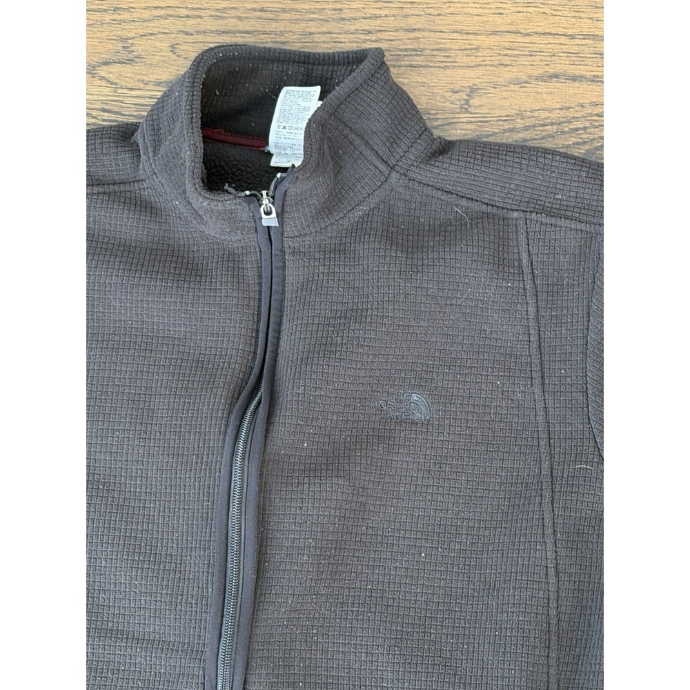 The North Face full-zip Waffle Fleece soft shell jacket Coat Thick Medium Men